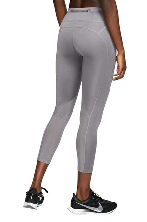 Nike Dry Normal Belli, Cepli, Toparlayıcı Kısa Koşu Taytı Gri