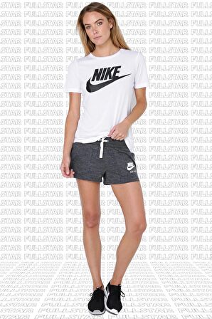 Nike Futura White Tee Dökümlü Hafif Parlak Modal Örme Solmaya Dayanıklı Unisex Beyaz Tişört