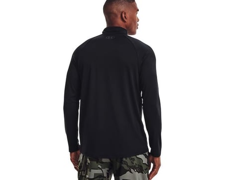 Under Armour UA TECH 2.0 1/2 ZIP Erkek Antrenman Uzun Kollu Tişört 1328495-001 Siyah