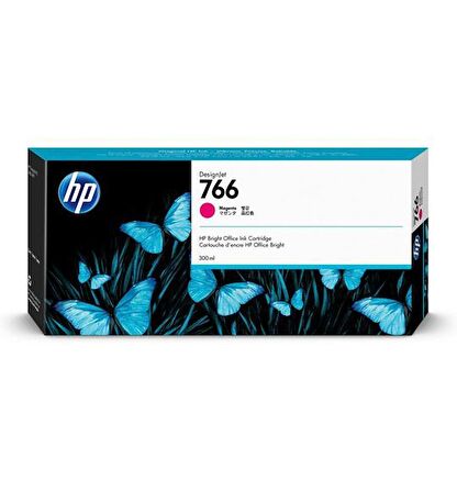 Hp 766 300 Ml Macenta Mürekkep Kartuşu P2V90A Xl 3600