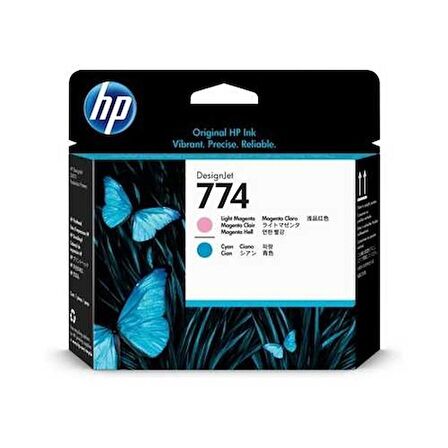 Hp 774 P2V98A Açık Kırmızı Mavi Baskı Kafası Designjet Z6810