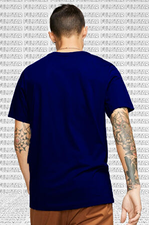 Nike Italic Graphic Logo Erkek Lacivert Bisiklet Yaka Kısa Kollu Tişört