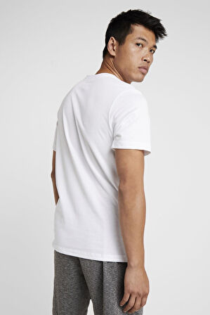 Nike Sportswear Basic Tee Cotton Unisex White Yazlık ince Tişört Beyaz