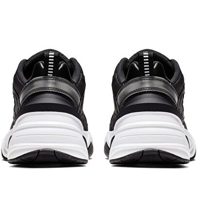 Nike M2K Tekno Leather Unisex Reflector Sneaker Hakiki Deri Siyah Spor Ayakkabı