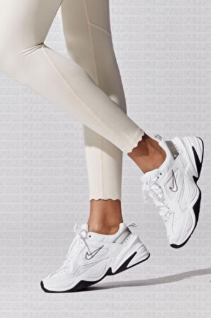 Nike M2K Tekno Leather Unisex Reflector Sneaker Hakiki Deri Beyaz Spor Ayakkabı