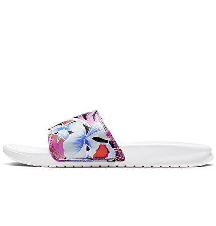 Nike Benassi JDI Flowers Printed Çiçek Baskılı Kadın Terlik