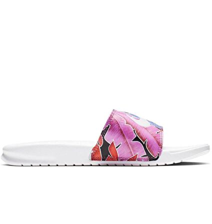 Nike Benassi JDI Flowers Printed Çiçek Baskılı Kadın Terlik