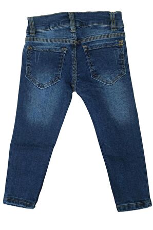 Erkek Çocuk Slim Açık Mavi Denim Kot Pantolon-2819rply