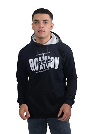 Erkek Holiday Lacivert Kapüşonlu Sweatshirt-232