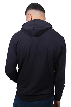 Erkek Lacivert Kapüşonlu Sweatshirt-226