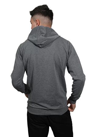 Erkek Power Füme Kapüşonlu Sweatshirt -2804