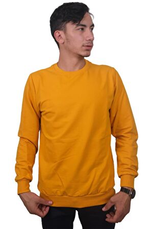 Erkek Sarı Sweatshirt-7