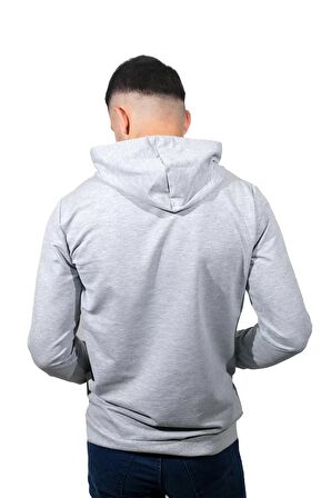 Erkek Nyc Açık Gri Kapüşonlu Sweatshirt-223