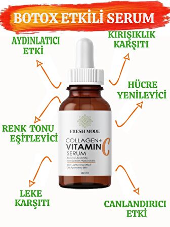 Fresh Mode Botoks Etkili,aydınlatıcı Vitamin C Ve Kolajen Serum