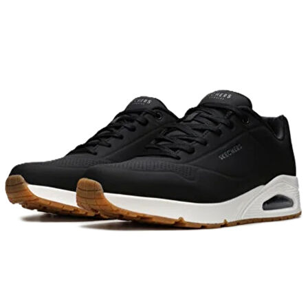 Skechers Uno-Stand On Air Memory Foam Mens Sneaker Hafızalı Taban Erkek Günlük Spor Ayakkabı Siyah