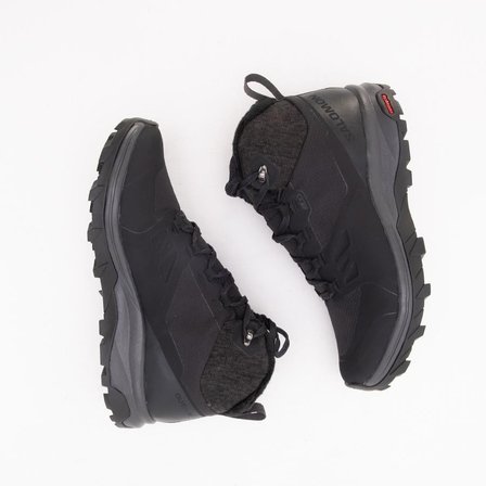 Salomon Outsnap Climasalomon Waterproff Womens Outdoor Shoes Black Su Geçirmez Nefes Alan Kadın Bot Siyah