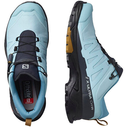 Salomon X Ultra 4 Gore Tex Womens Outdoor Shoes Su Geçirmez Nefes Alabilen Lastik Bağcıklı Kadın Outdoor Ayakkabı Mavi