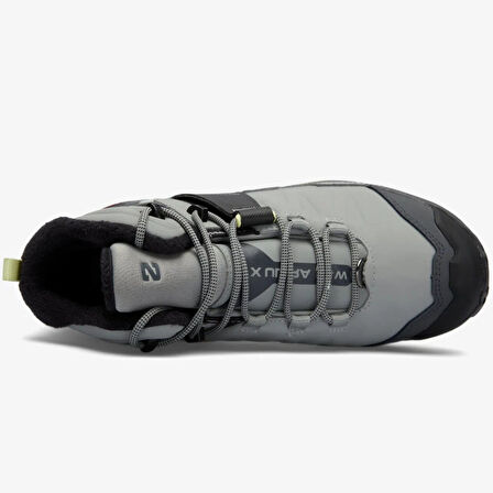 Salomon X Ultra 4 Mid Waterproff Leather Womens Boot Hakiki Deri Su Geçirmez Nefes Alabilen Kadın Bot Gri