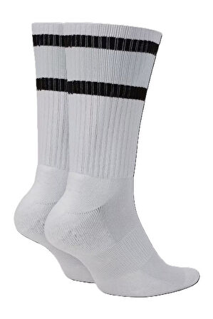 Nike Dri Fit Heritage Crew Sock Unisex Çorap 2 li Beyaz