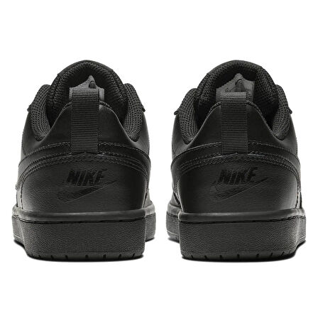 Nike Court Borough Low 2 GS Leather Unisex Sneaker Hakiki Deri Günlük Spor Ayakkabı Siyah