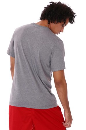 Nike Air Jordan Jumpan Short-Sleeve Crew Grafik Baskılı Erkek Günlük Tişört Gri Siyah