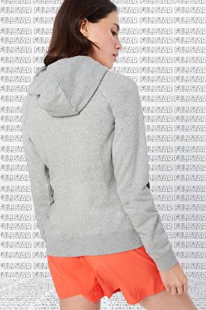 Nike Sportswear Full Zip Gray Hoodie Fermuarlı Kapüşonlu Sweatshirt Gri