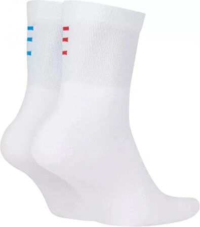 Nike Dri Fit Heritage Ankle Unisex Sock Çorap 2 li Beyaz 