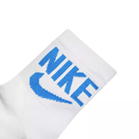 Nike Dri Fit Heritage Ankle Unisex Sock Çorap 2 li Beyaz 
