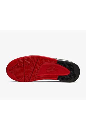 Nike Air Flight Legacy Mens Leather Sneaker Bilekli Hakiki Deri Spor Ayakkabı Kırmızı Beyaz