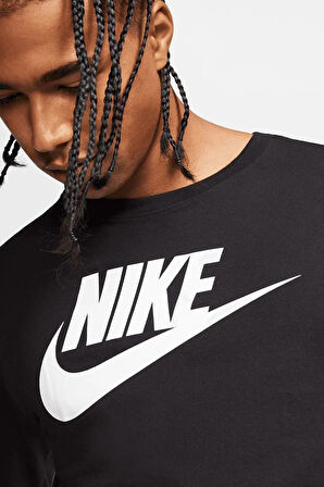 Nike Sportswear Men's Long-Sleeve T-Shirt Erkek Sweatshirt Siyah