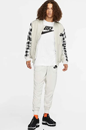 Nike Sportswear Men's Long-Sleeve T-Shirt Erkek Sweatshirt Beyaz