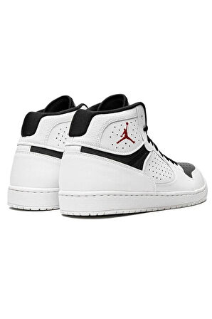 Nike Jordan Access Jumpman Leather Sneaker Hakiki Deri Bilekli Spor Ayakkabı Beyaz Siyah