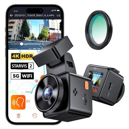 Vantrue Element1 PRO 4K UHD Wi-Fi CPL Filitre Hediyeli Mini Araç Kamerası