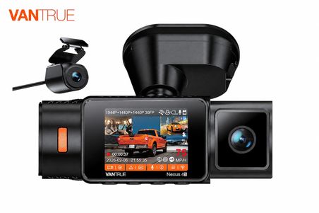 Vantrue Nexus 4S 3 Kanallı 2.7K QHD HDR Araç Kamerası Wi-Fi GPS