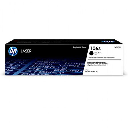Hp W1106A (106A) Siyah Orjinal Kutusu Hasarlı Toner