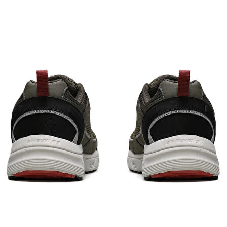 Skechers Oak Canyon-Verketta Mens Leather Outdoor Shoes Hakiki Deri Erkek Outdoor Yürüyüş Ayakkabısı Yeşil