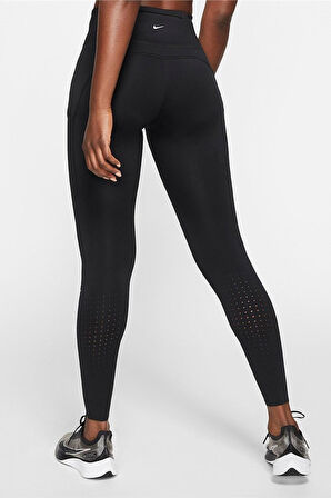 Nike Running Fast Dri Fit Leggings Lux Buhar Bariyer Cepli Şekillendirici Toparlayıcı Spor Tayt Siyah