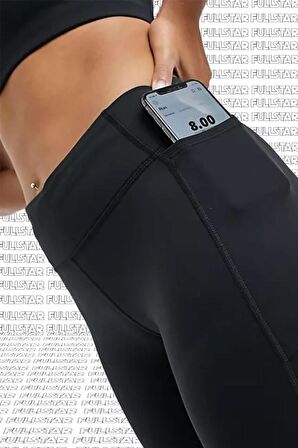 Nike Epic Lux Crop Leggings Buhar Bariyer Cepli Süper Toparlayıcı Tayt Siyah