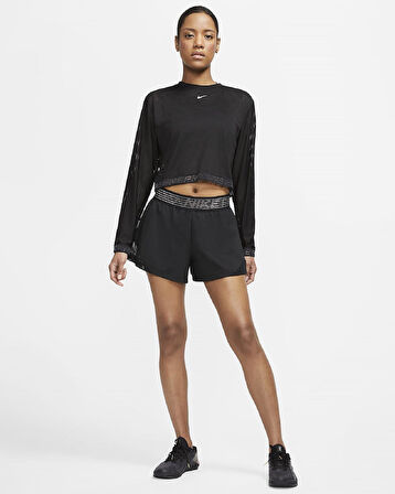 Nike Siyah Pro Flex 2-in-1 Woven Short Siyah Taytı Şort