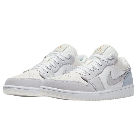 Nike Jordan 1 Low Paris Mens Leather Sneaker Hakiki Deri Erkek Günlük Spor Ayakkabı Beyaz