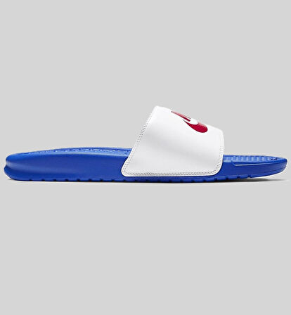 Nike Futura Benassi Slide Blue-White-Red Unisex Mavi-Beyaz Terlik Tek Bantlı