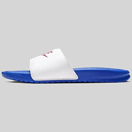 Nike Futura Benassi Slide Blue-White-Red Unisex Mavi-Beyaz Terlik Tek Bantlı