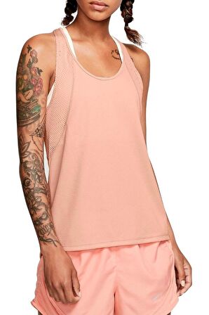 Nike Run Tank Breathe Dri-Fit Nefes Alan Pembe Spor Atlet