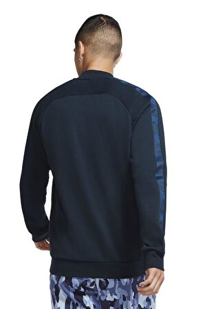 Nike Sportswear FC Barcelona Navy Bomber Jacket Lacivert Ceket
