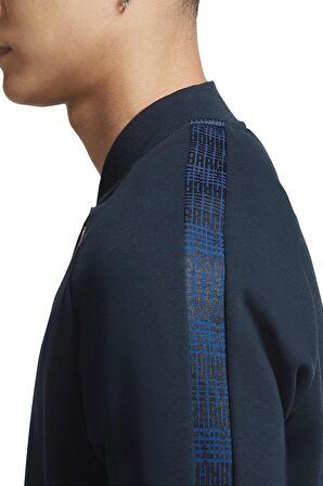 Nike Sportswear FC Barcelona Navy Bomber Jacket Lacivert Ceket