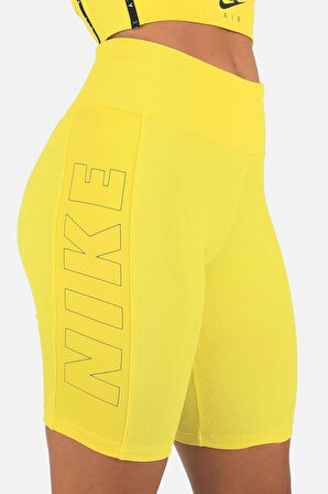 Nike Air Bike Tight Sarı Kısa Tayt Şort 