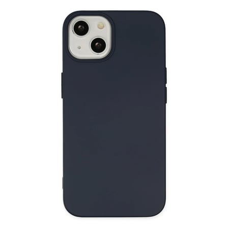 Apple iPhone 14 Plus Kılıf Nano içi Kadife Silikon - Lacivert