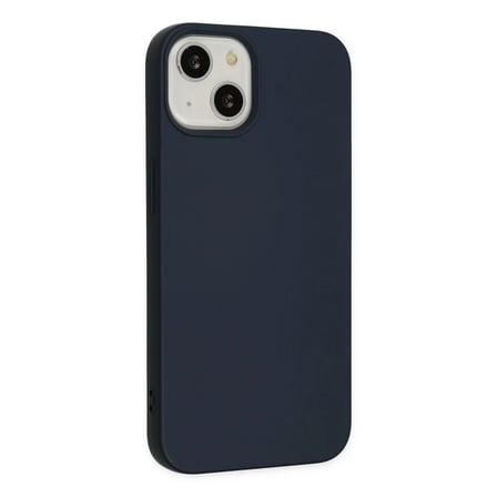 Apple iPhone 14 Plus Kılıf Nano içi Kadife Silikon - Lacivert