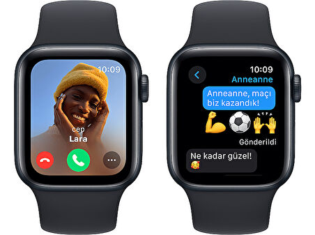 APPLE Watch SE 2023 GPS MR9Y3TU/A  40 mm Gece Yarısı Alüminyum Kasa ve Gece Yarısı Spor Kordon - M/L