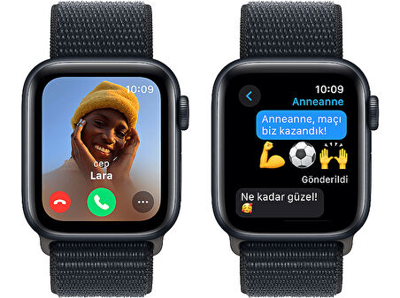 APPLE Watch SE 2023 GPS MRE03TU/A  40 mm Gece Yarısı Alüminyum Kasa ve Gece Yarısı Spor Loop